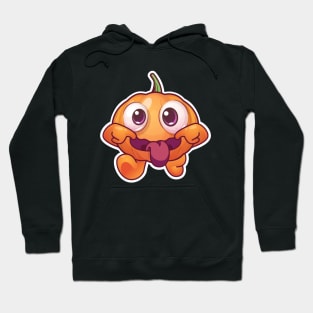 Halloween cheeky Jack-O-Lantern (on dark colors) Hoodie